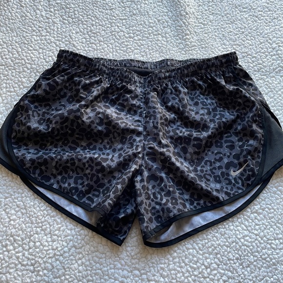 Nike Pants - Nike Dri fit leopard grey athletic shorts
